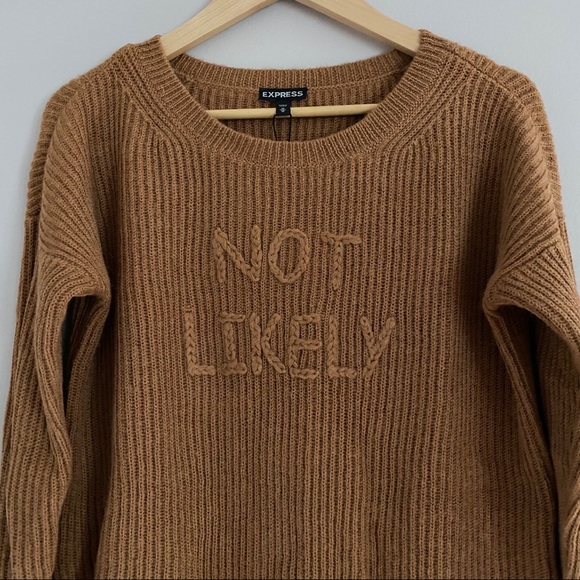 NWT Express “Not Likely” Sweater - Picture 7 of 7